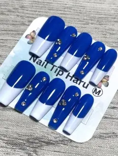 ロングネイルブルーMサイズ