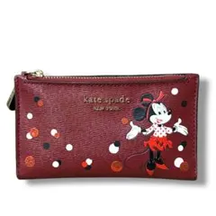 極美品　ケイトスペード　ミニー　コラボ　パスケース　コインケース　財布