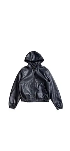 ZARA レザーパーカー ジャケット - メルカリ