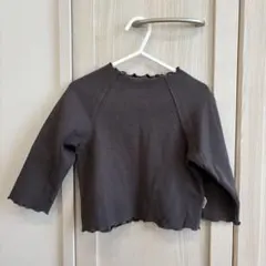 ダークグレー 長袖カットソー