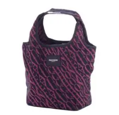 【未使用品】FAUCHON エコバッグ 黒×ピンク　ランチバック