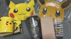 ポケモンカフェ グッズ 未使用 ピカチュウ プレート マグカップ グラス セット