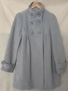 ライトグレー ダブルブレスト コート