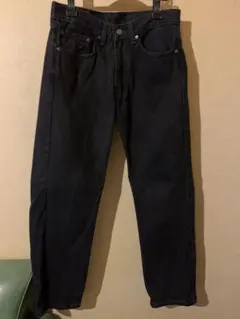 Levi's 505 ブラック ストレートデニム W32 L30 レソト製