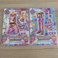 アイカツカード　プリズムハート　コーデ　エンジェリーシュガー　星宮いちご