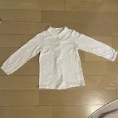 MIKI HOUSE ホワイト長袖シャツ 120cm