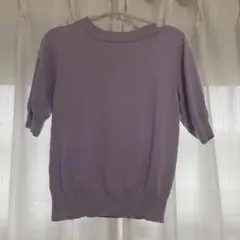 ROSE BUD 半袖ニット ラベンダー