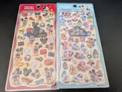 ディズニー ミッキー フレンズ プチドロップステッカー シール2種類セット
