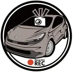 愛車色に変更可能 新型 アクア ドライブレコーダー ドラレコ ステッカー ⒈