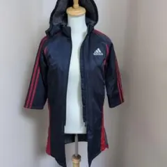 adidas フード付きコート　サッカー　ベンチコート アディダス