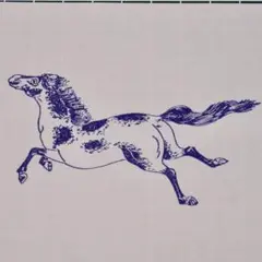 ゴムはんこ　馬　ぶち　消しゴムはんこ　年賀状　午年
