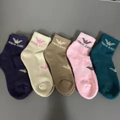 ARMANI JEANS リブ編みソックス 5足セット23-25cm