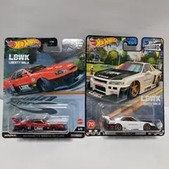 ホットウィール LBWK スーパー シルエット スカイライン R34 2個セットのサムネイル