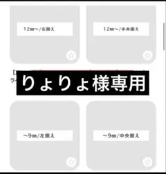 りょりょ様専用