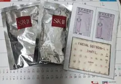 SK-IIマスク2枚　EXAGE乳液2つ　コットン1つ