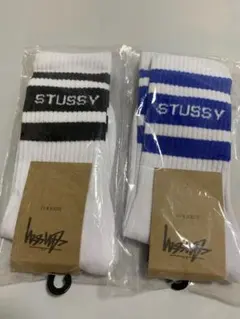 STUSSY ストライプソックス 2足セット