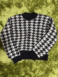ZARA 千鳥格子 ニット