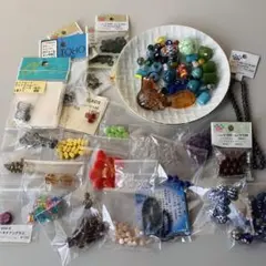 陶製、天然石など　ビーズ　まとめ売り