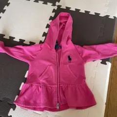 Ralph Lauren フード付きトレーナー 12M ピンク