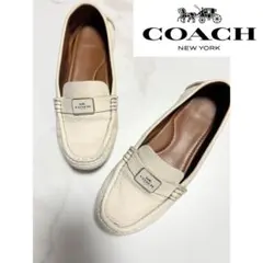 COACH コーチ ドライビングシューズ ローファー フラットシューズ 本革