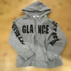 グレー フード付きパーカー 上着