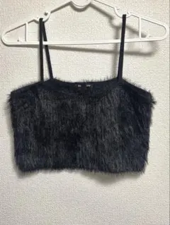 【新品未使用】GU ビスチェ ファー 黒 Mサイズ