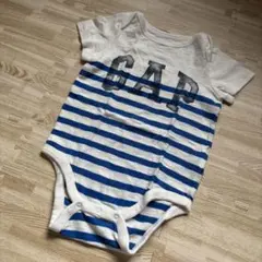 GAP ベビー　ボーダー　半袖　Tシャツ　ロンパース　90