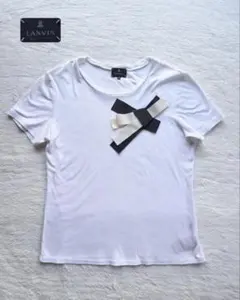 ランバン　LANVIN リボン　半袖Tシャツ 38サイズのサムネイル