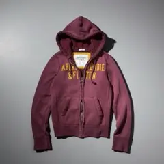 A&F archive short zip hoodie 