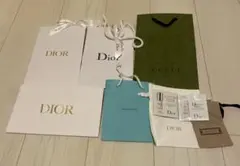 Dior Gucci Tiffany ショップ袋とサンプルセット