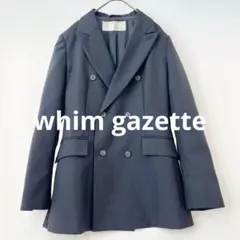 ウィムガゼットwhim gazetteダブルブレザーオフィス冠婚葬祭
