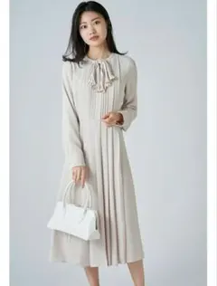 セルフォード　ワンピース　ボウタイ　フレア　オケージョン　入学式ママワンピ　34