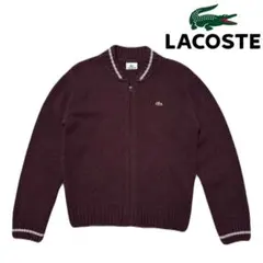 【古着】LACOSTE ニット セーター ワインレッド