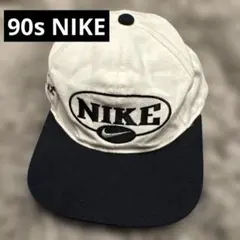 激レア　NIKE ナイキ　アイボリー ネイビー キャップ　90s