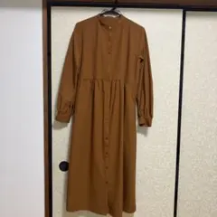 GU シャツワンピース S ブラウン