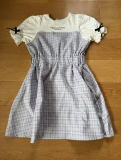 JENNI love 半袖ドッキングワンピース チェック柄のサムネイル
