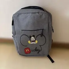 ミッキー プリント グレー リュック