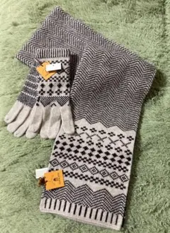 【新品・タグ付】トプカピ ノルディック柄 マフラー 手袋セット TOPKAPI