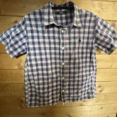 POLO 綿半袖シャツ 130サイズ チェック