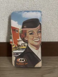 A&W 牧港店 限定スマホ手帳ケース