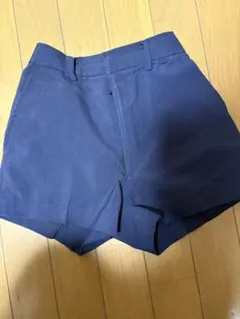 ネイビー 半ズボン ウエストゴム ポケット付き