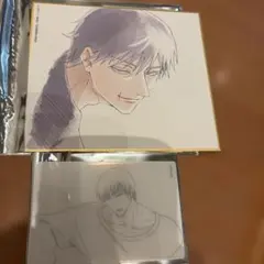 呪術廻戦展　アニメーション　色紙　クリアカード　原画　伏黒甚爾