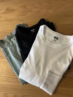 UNIQLO エアリズムコットン クルーネックTシャツ 160cm 3枚セット
