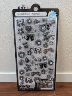 ボンボンドロップシール　ぶらっくボンボン