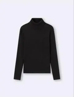 リブタートルネックセーター　ジーユー　GU ブラック Sサイズ