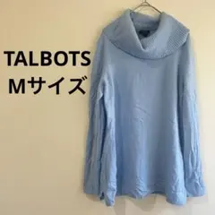 タルボット ニット オフタートル 長袖 無地 M 水色 カシミヤ 旅行 お出かけのサムネイル