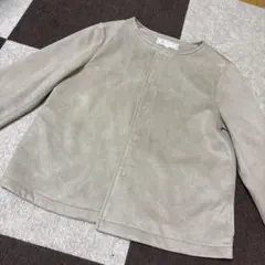 ROPÉ PICNIC ノーカラージャケット 40 ベージュ