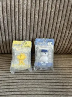 PEANUTS カプセルトイ パッケージミニチュア オラフ•ウッドストック