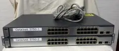 Cisco Catalyst 3750 Series スイッチングハブ 2台