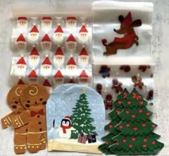 クリスマス　セット　フライングタイガー　コラージュ　海外　新品　ジッパー